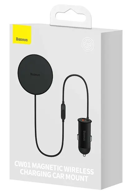 Беспроводной ОЗУ Baseus CW01 Magnetic Wireless Charging 15W + АЗУ USB 25W SUCX040001 Black - фото 4