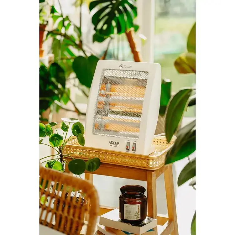 Обогреватель инфракрасный Adler AD 7709 портативный 800 Вт с защитой от опрокидывания белый - фото 9