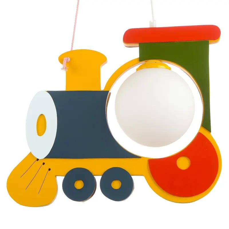 Люстра подвесная Brille деревянная для детской E27 60W Mix (KL-138S/1) - фото 3