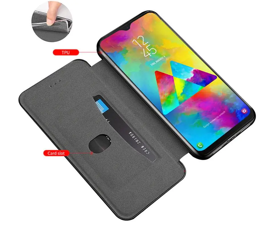 Чехол-книжка Primolux Besus для Samsung Galaxy M30 (SMM305) Black - фото 3
