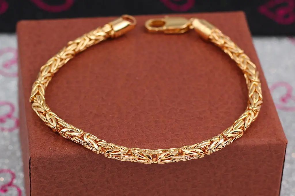 Браслет Xuping Jewelry лисячий хвіст 22 см 5 мм золотистий - фото 2