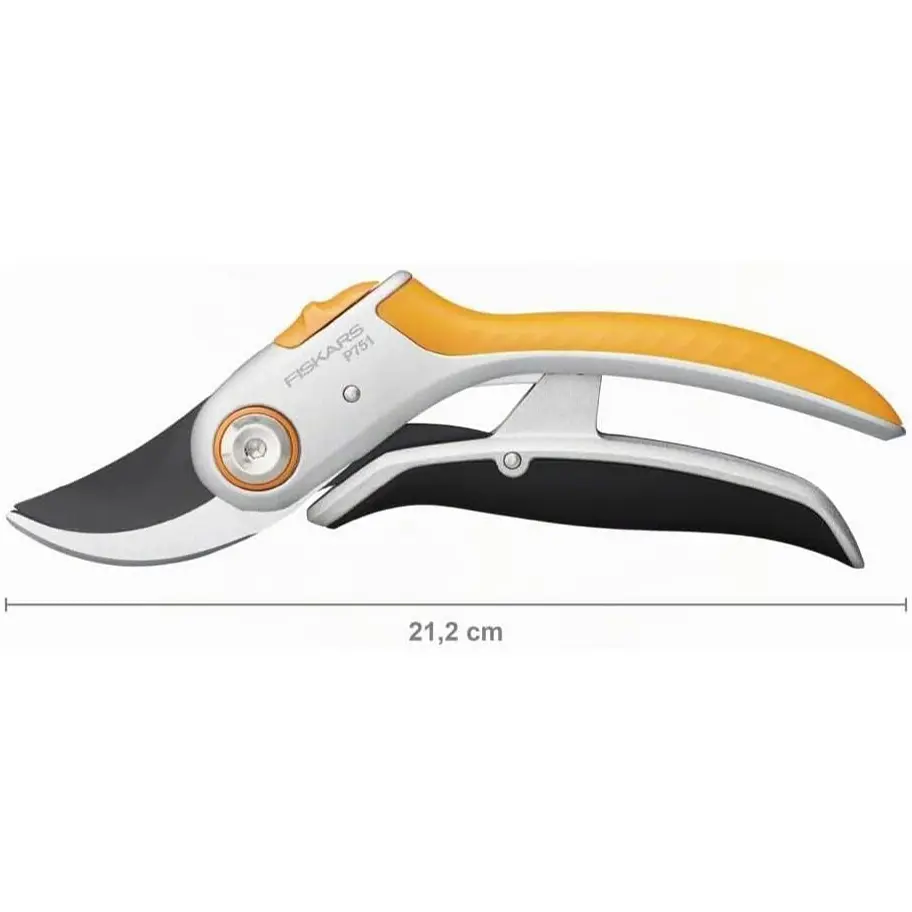 Площинний секатор Fiskars Plus P751 суцільнометалевий (1057172) - фото 6