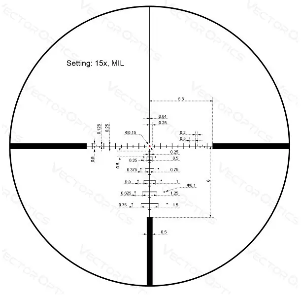 Оптический прицел Vector Optics Paragon 3-15x44 (25,4 мм) illum. SFP Zero-Stop - фото 2