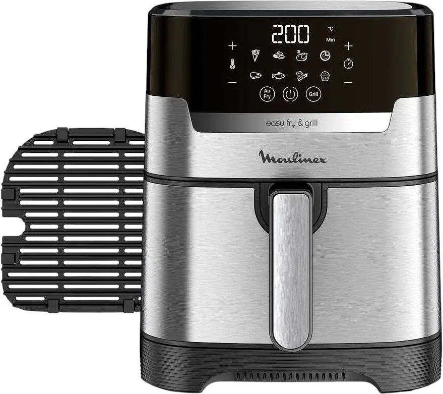 Moulinex Мультипіч EasyFry & Grill Digital 1550Вт 4.2л пластик сірий - фото 9