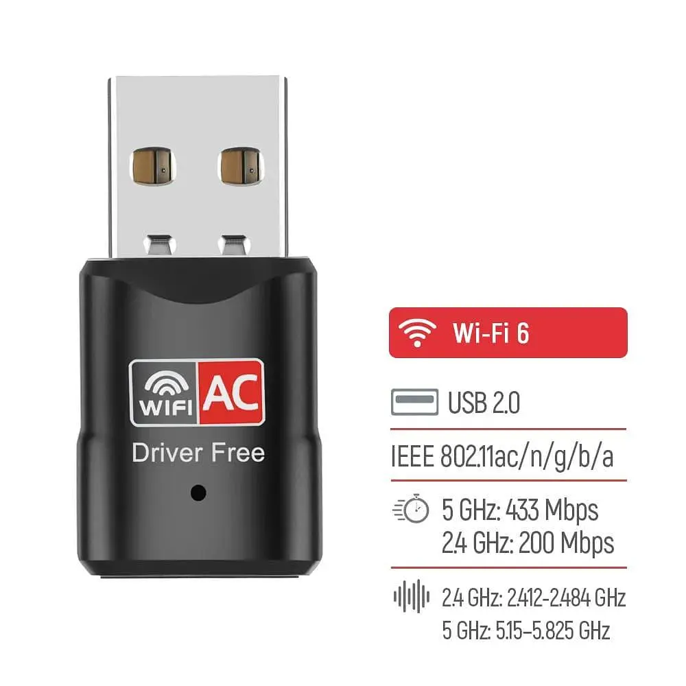 WiFi-адаптер ColorWay Wi-Fi 2.4 ГГц, 5 ГГц (CW-AD-W2) - фото 13
