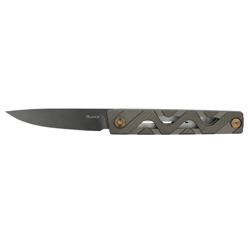 Ніж складаний туристичний Ruike P878-AK, (8.7 см) 14C28N/6063Aluminum сірий - фото 4