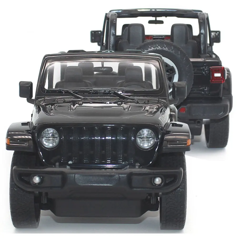 Машинка Rastar JEEP Wrangler Rubicon на радіокеруванні. 1:14. Чорний - фото 6