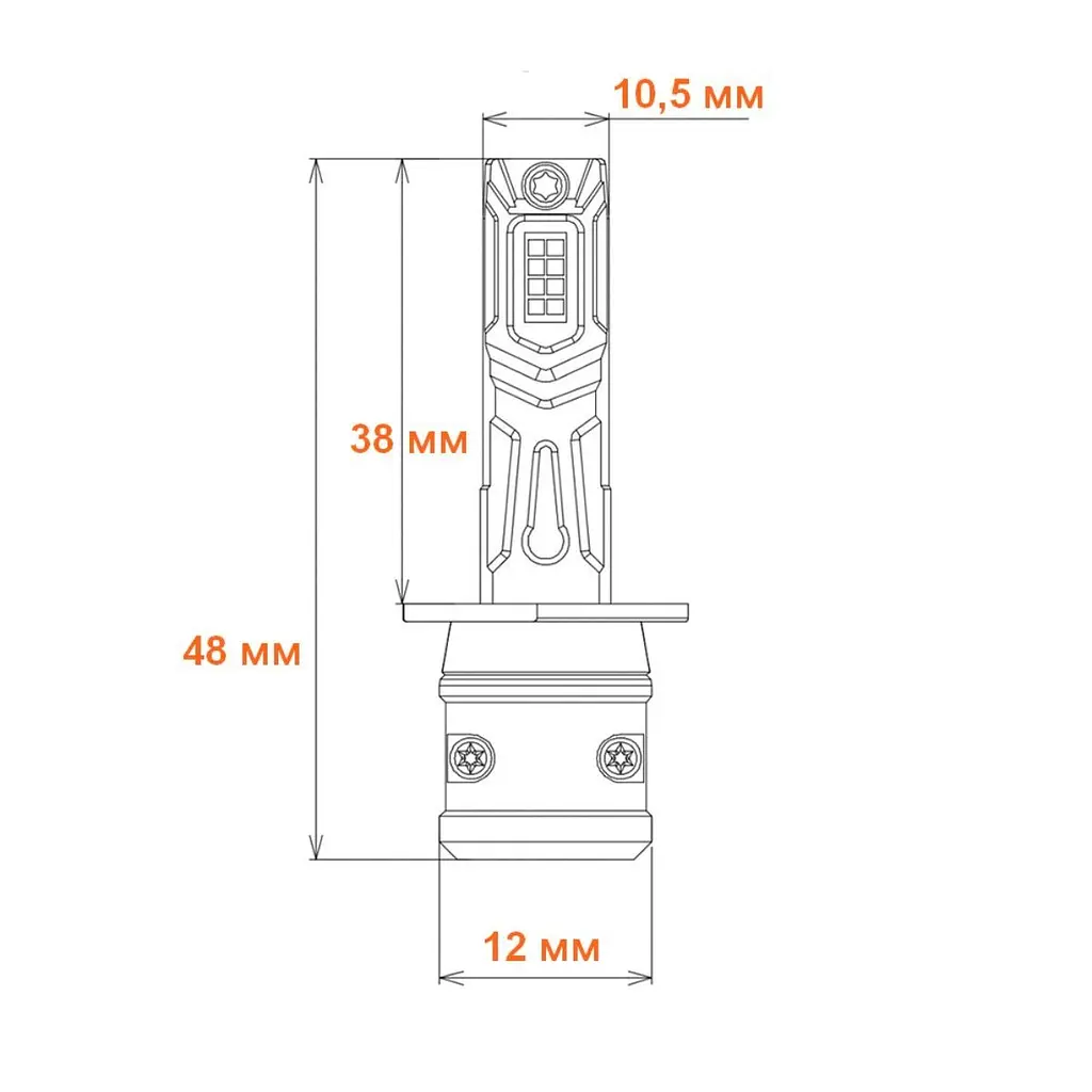 Світлодіодна лампа Nextone L7 H1 6000K Nextone (НФ-00001699) - фото 3