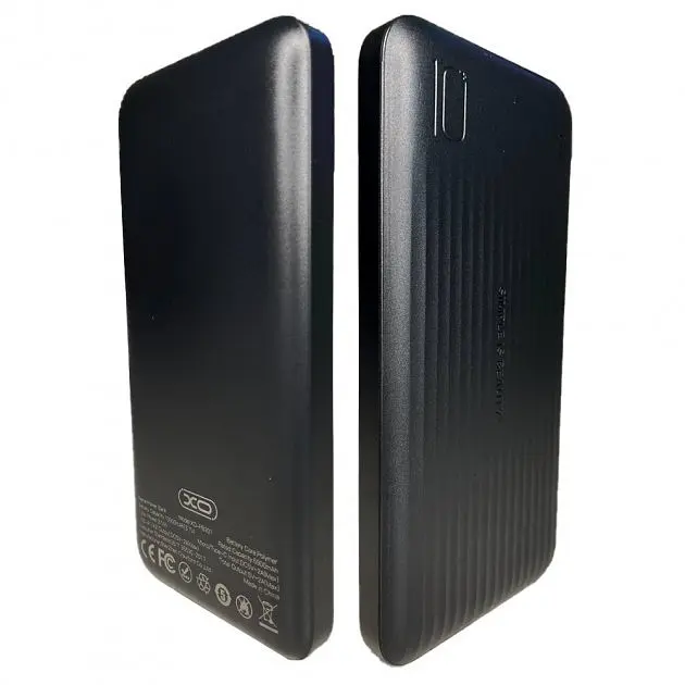 Портативный аккумулятор - повербанк XO PB301 10000 mAh черный - фото 4