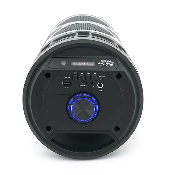 Переносная колонка караоке ZQS-6220 Bluetooth акустическая система с микрофоном и подсветкой 20 Вт USB Черный - фото 5