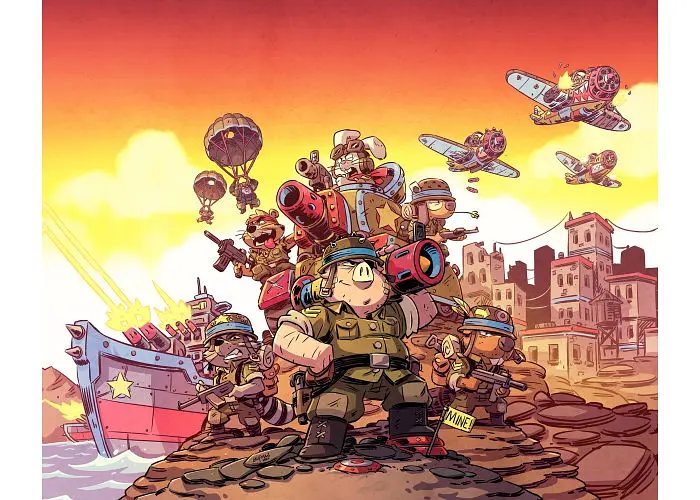 Настольная игра Games 7 Days По всем фронтам. Звери на войне (Air, Land, and Sea: Critters at War) (укр.) + уникальное промо! (ПВФ0201) - фото 2