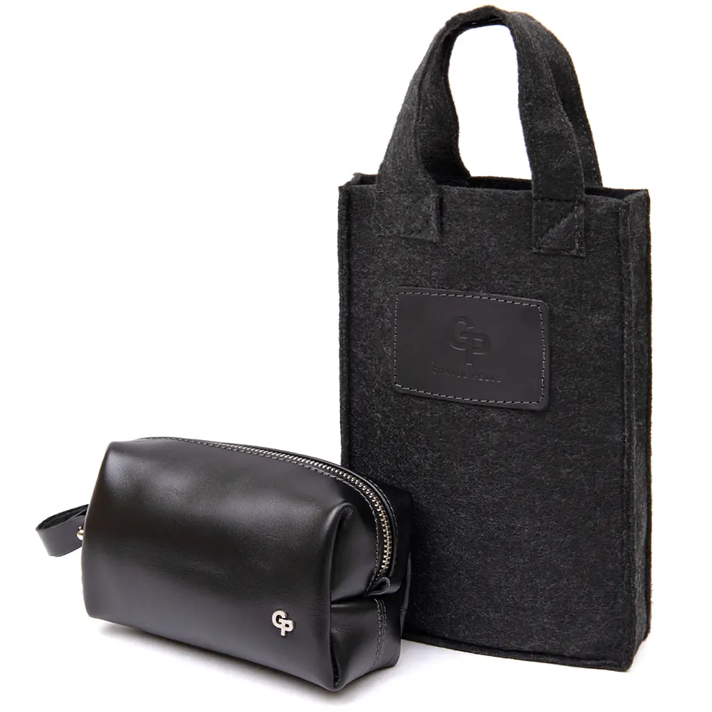 Чоловіча шкіряна косметичка GRANDE PELLE 17х10.5х7 см acs0018586 - фото 5