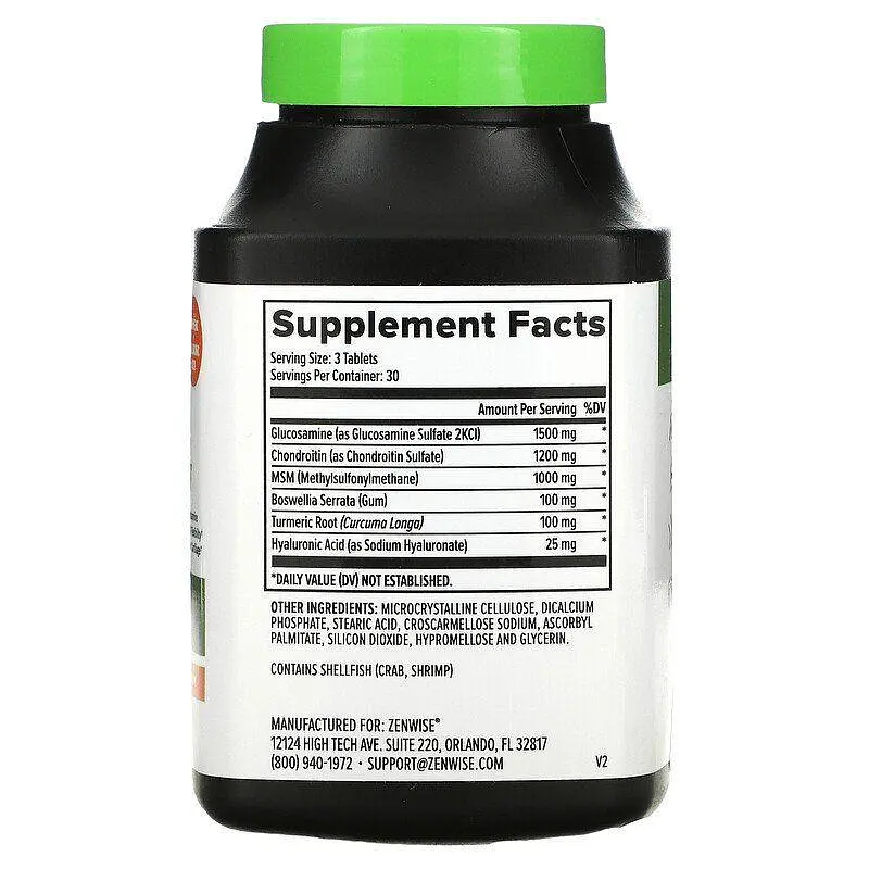 Для суглобів та зв'язок Zenwise Health Joint Support 90 таб - фото 2