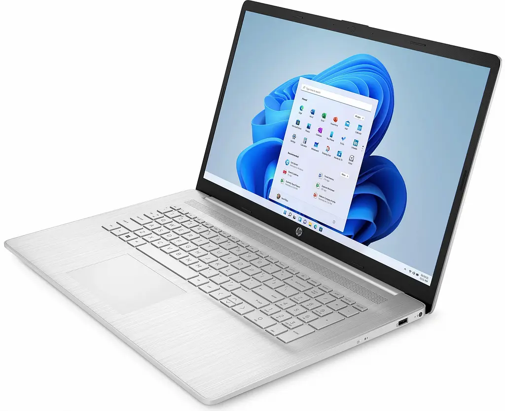 Ноутбук HP 17-cp2023ua 17.3 FHD IPS AG, AMD R3-7320U, 8GB, F512GB, UMA, DOS, сріблястий (AR8J9EA) - фото 3