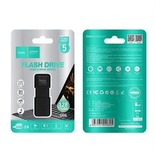 Флеш-накопичувач USB HOCO UD6 Intelligent U 128Gb матовий чорний - фото 4