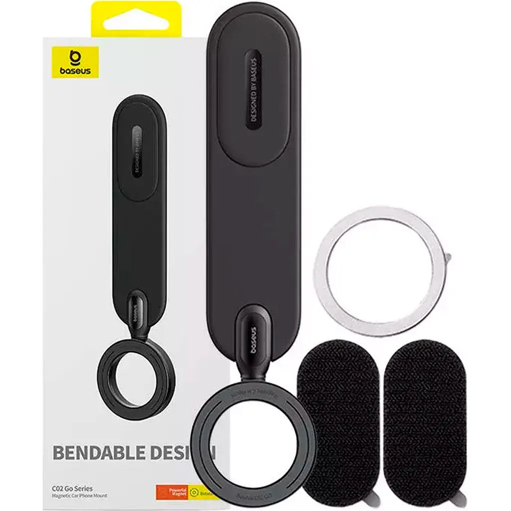 Автодержатель Baseus C02 Go Series Magnetic Car Phone Mount Black [C40165500111-00] [116104] - фото 4