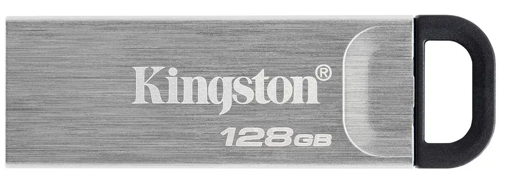 Flash Drives Kingston DataTraveler Kyson 128GB USB 3.2 (DTKN/128GB) Сріблястий/Чорний (6622889)