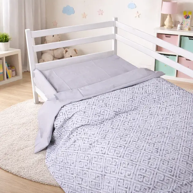Дитяча постільна білизна JUNIOR Poplin geometry grey (2200012797396) - фото 6