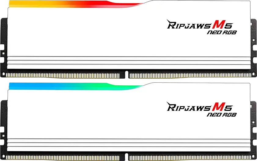 Оперативна пам'ять G.Skill 32GB (2x16GB) DDR5 6000MHz Ripjaws M5 Neo RGB White (F5-6000J3636F16GX2-RM5NRW) - фото 2