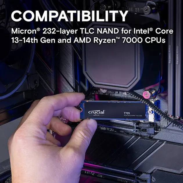 Накопитель SSD Crucial T705 2 TB (CT2000T705SSD3) - фото 4