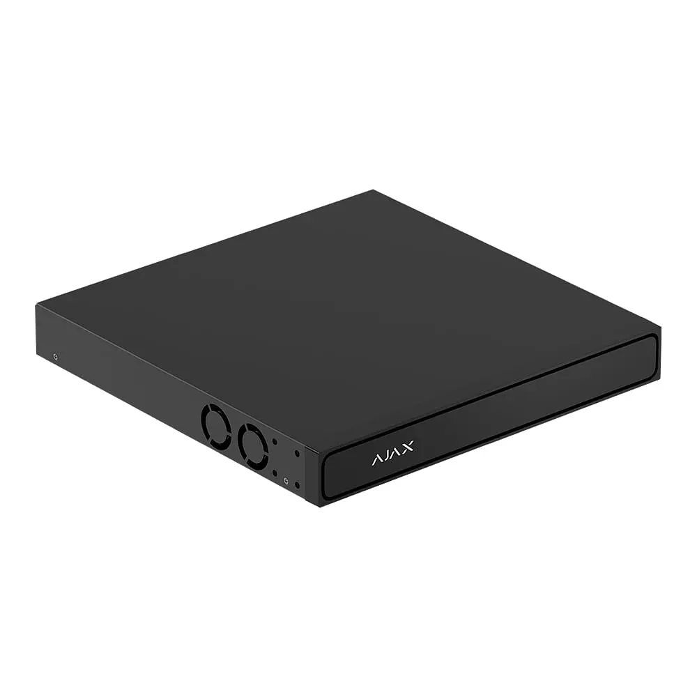 IP-відеореєстратор 16-канальний 12Mp Ajax NVR H2D8PAC (16-ch) Black з 8 портами PoE (26-00728) - фото 5