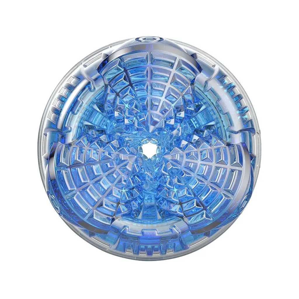 Мастурбатор Fleshlight Turbo Core Blue Ice, оральний секс (глибоке горло) - фото 6