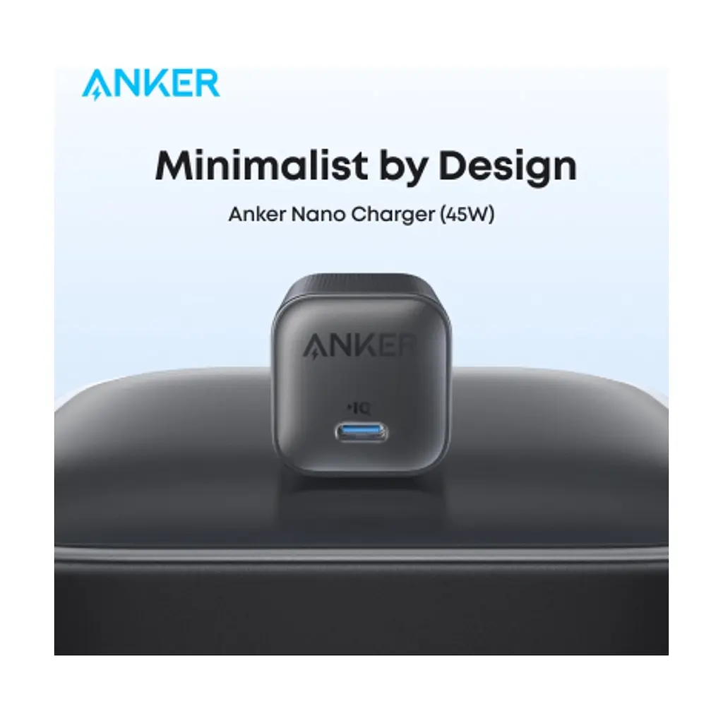 Зарядний пристрій Anker USB-C 45W Nano Charger black (A2692L11) - фото 7