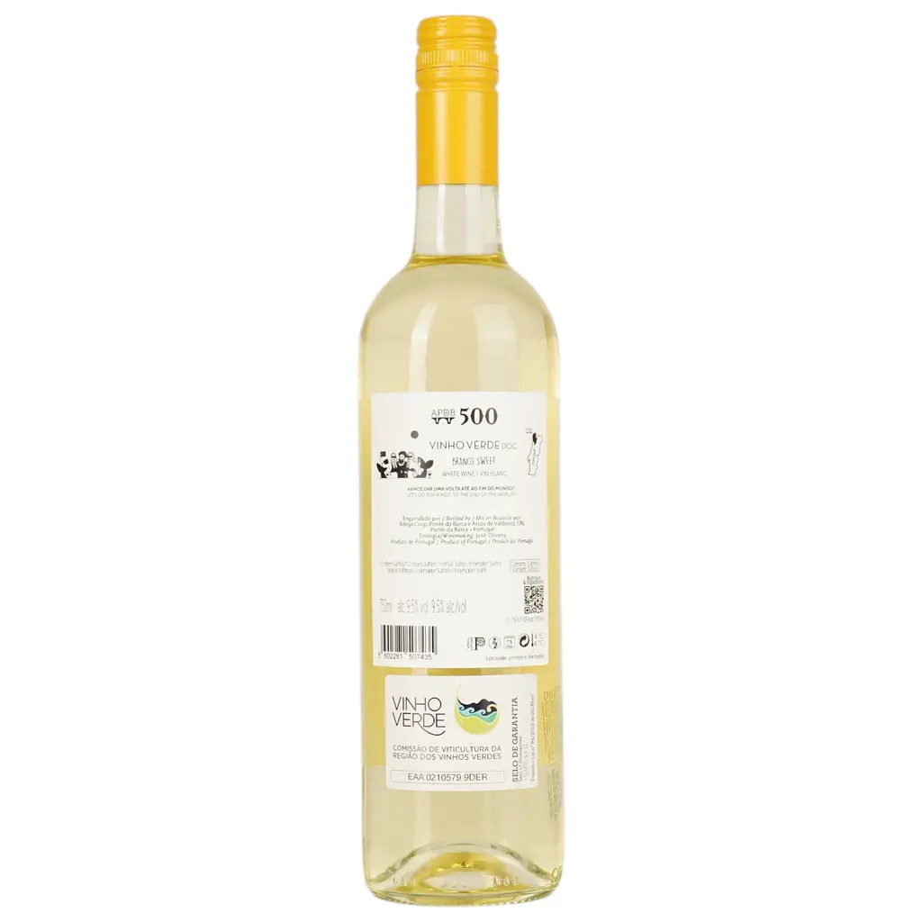 Вино 500 Vinho Verde Sweet бiле напівсолодке 9.5% 0.75 л - фото 3
