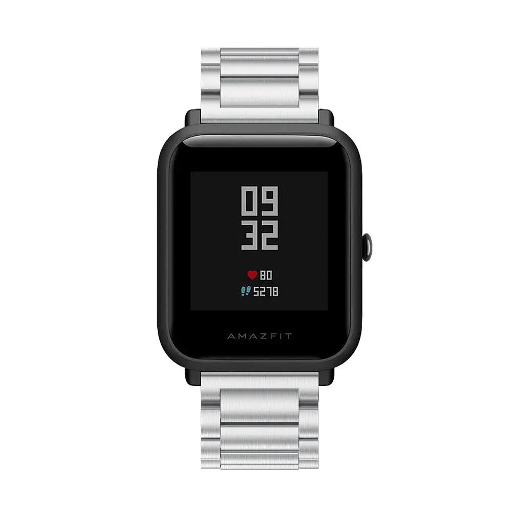 Металевий ремінець Primo для годинника Xiaomi Huami Amazfit Bip/Amazfit GTS Silver - фото 3
