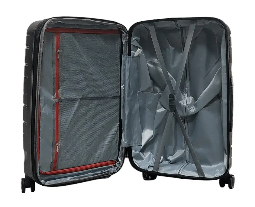 Валіза маленька S поліпропілен Milano bag 0306 56×35×24см 33л Чорний - фото 4