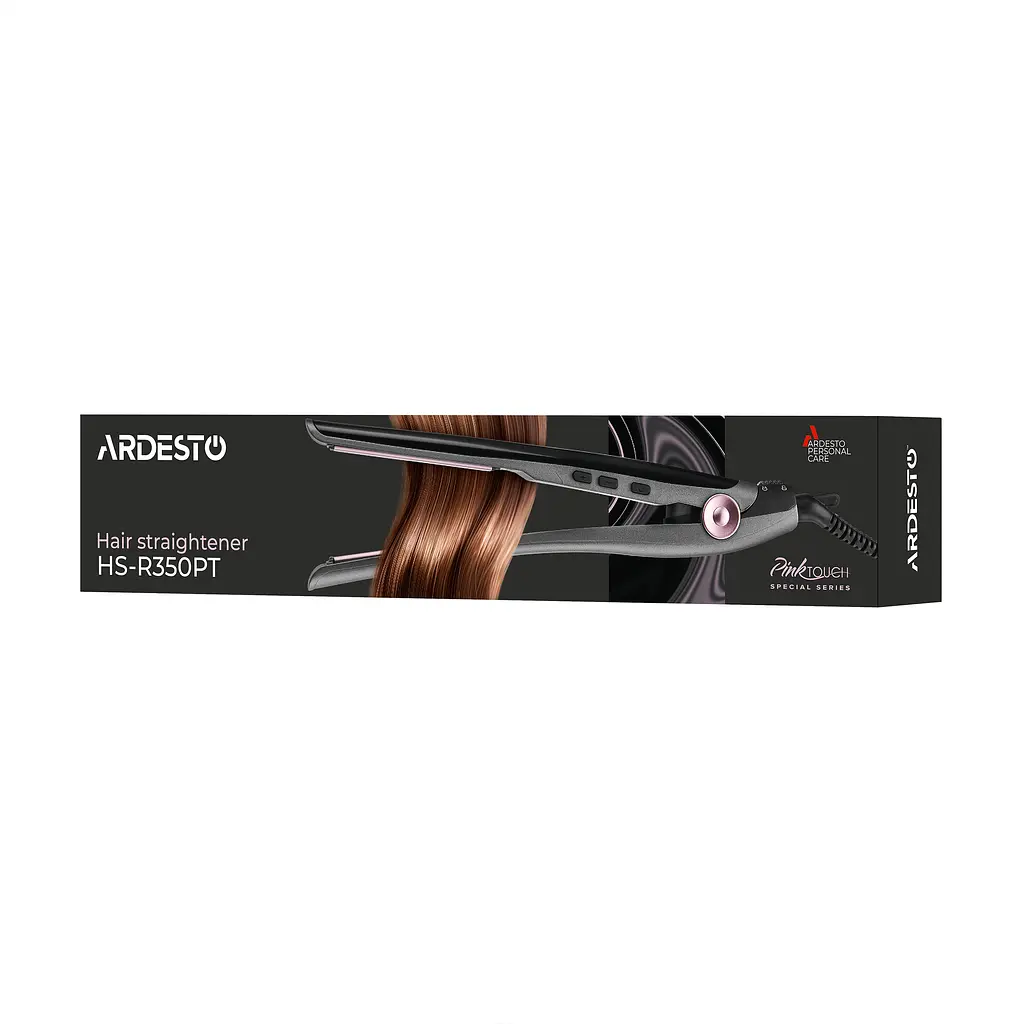 Випрямляч Ardesto Ardesto Pink Touch, 32 Вт, 110-200C, кераміка, сірий+рожевий - фото 8