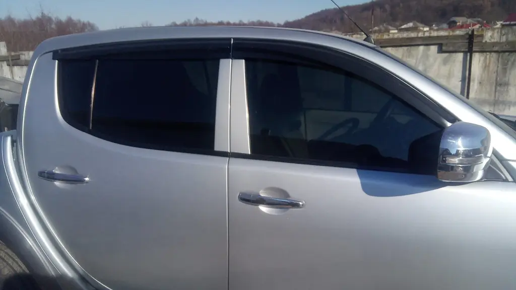 Дефлектори вікон вітровики Mitsubishi L200 Triton 2008-2015 Скотч 3M SunPlex (SP-S-68) - фото 4