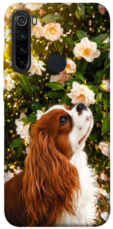 TPU чохол Demsky Flower spaniel для Xiaomi Redmi Note 8