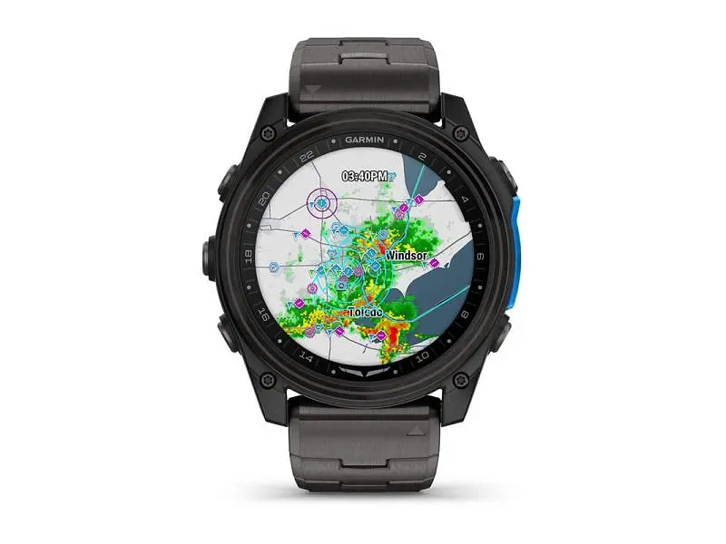 Смарт-годинник Garmin D2 Mach 2 51mm Carbon Gray DLC Titanium w. Vented Titanium Bracelet (010-02905-30/31) - фото 7
