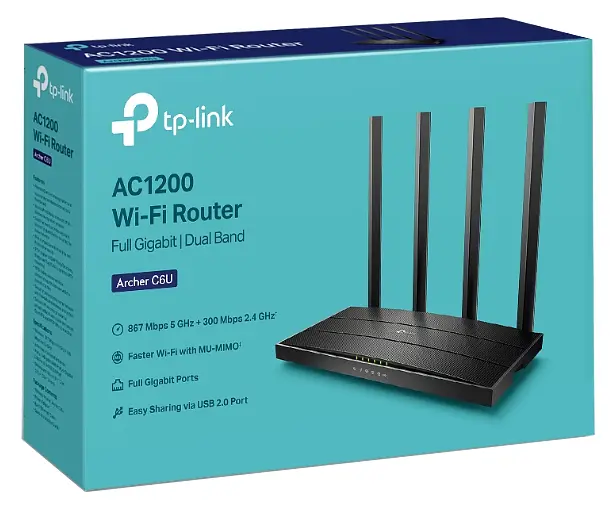 Бездротовий маршрутизатор TP-Link Archer C6U (6639166) - фото 4