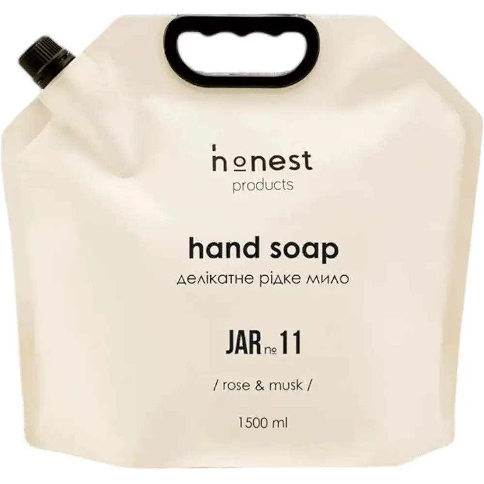 Делікатне рідке мило JAR №11 rose & musk від honest product, 1,5л