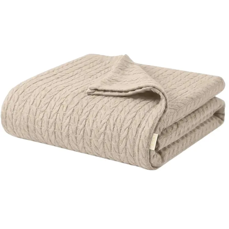 Плед покривало Cosas Magnolia Knitted Braid 230х240 см косичка (Blanket_07Magnolia_KnittedBraid_230x240)