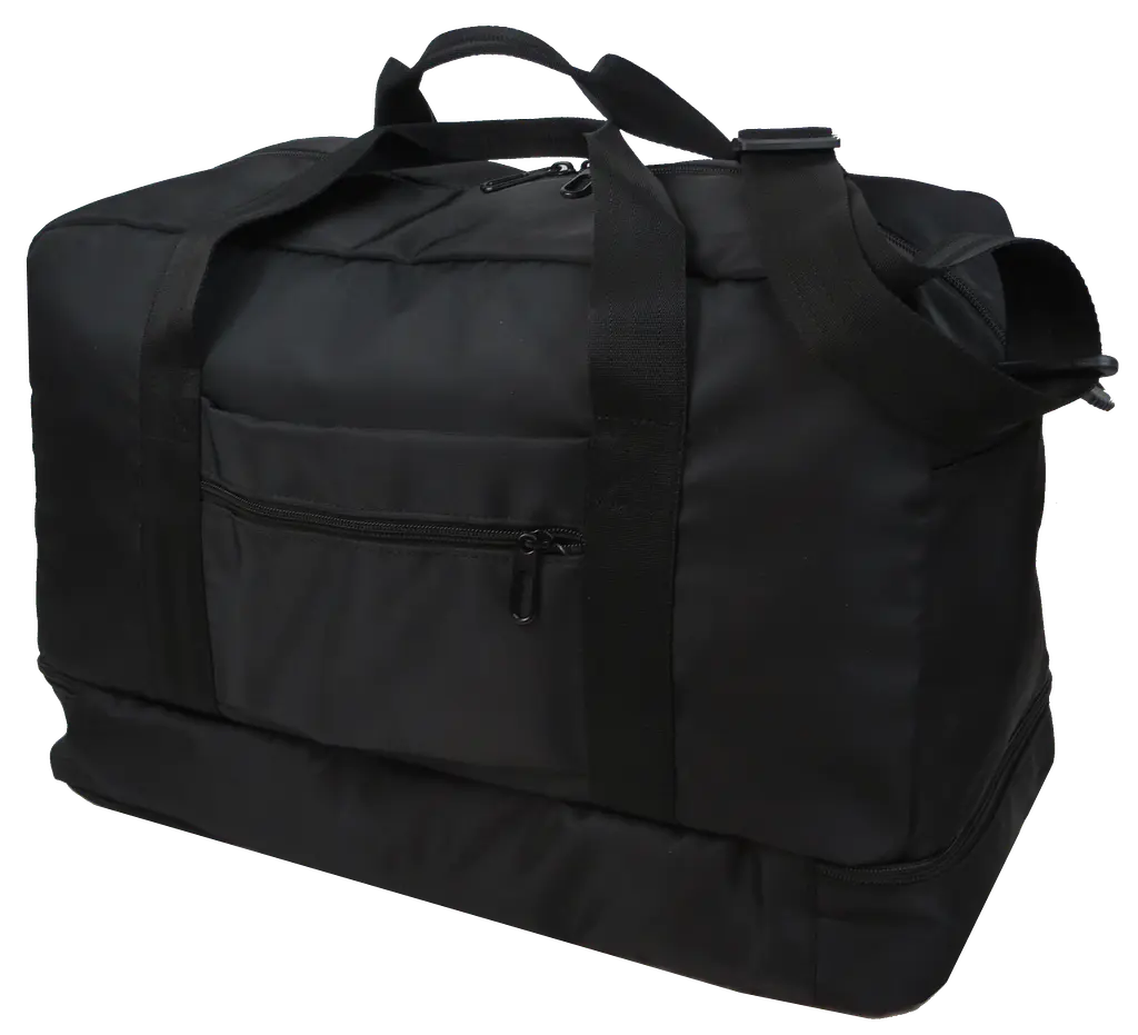 Дорожня сумка з відділом взуття 40L чорна Wallaby sum0028887 - фото 3