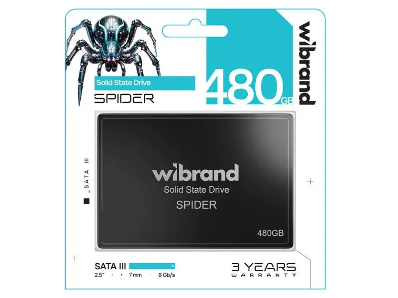 SSD-накопичувач Wibrand Spider 2.5 480 GB (WI2.5SSD/SP480GBST) - фото 2