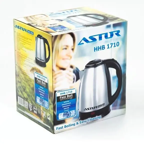 Электрочайник Astor HHB1710 нержавейка 1.8 л нержавеющая сталь - фото 4