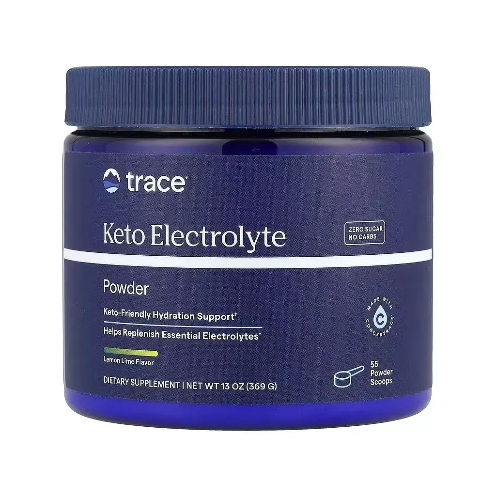 Вітамінно-мінеральний комплекс Trace Електроліти-кето, смак лимон і лайм, Keto Electrolyte Powder, 369 г (TMR00559)