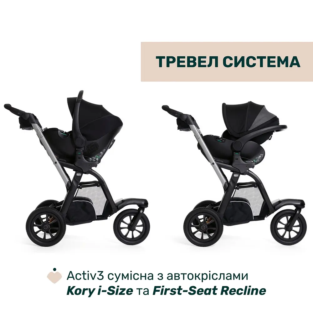 Коляска 2 в 1 Chicco Activ3 New Серая (87154.54.01) - фото 3