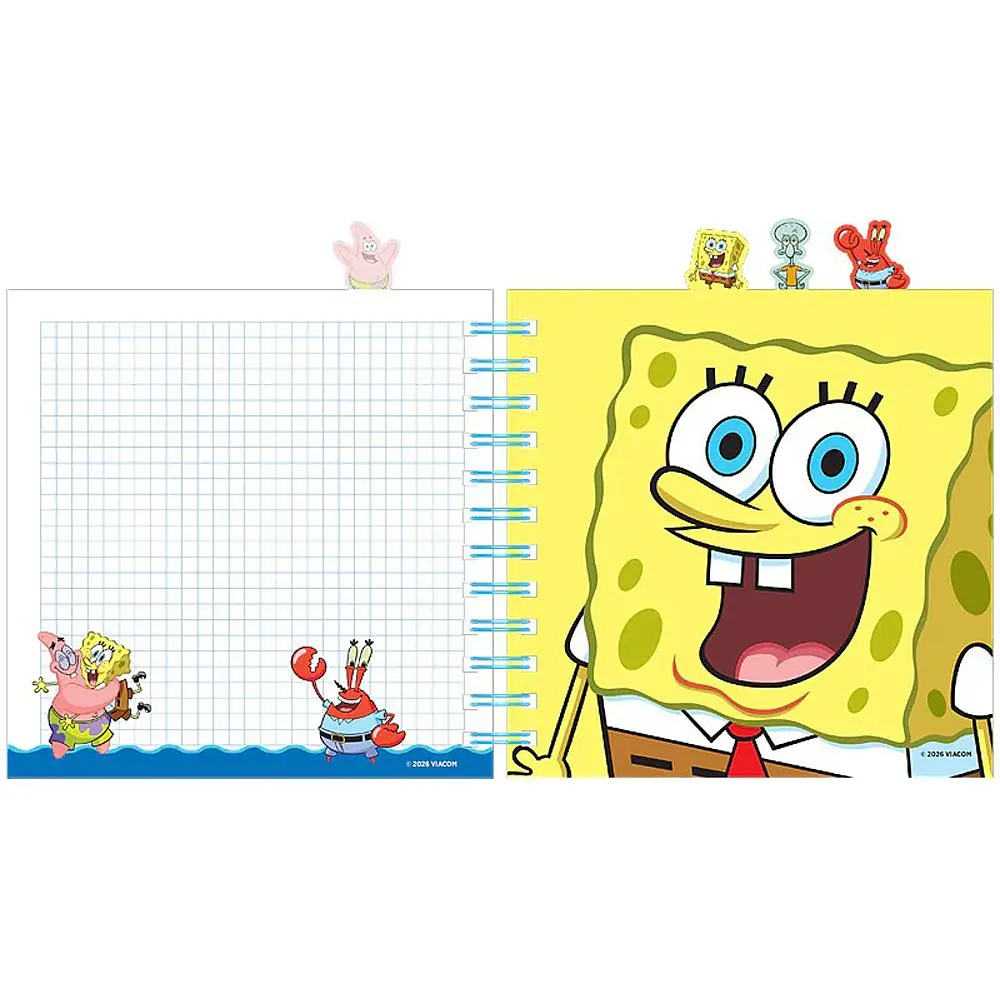Блокнот Kite Sponge Bob 80 аркушів SB з розділювачами на спіралі (SB26-278) - фото 3