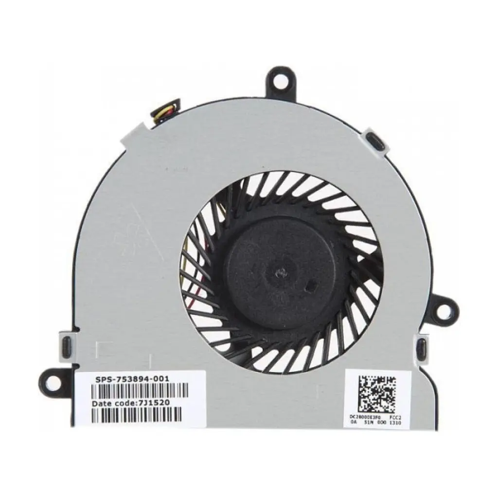 Вентилятор ноутбука Dell Inspiron 15R/17R/Pavilion 15-G/15-R/245 G3 DC(5V,0.4A) 3pin (DC28000C8F0/074X7K/i15RV-1667BLK/AB7205HX-GC1) - фото 2