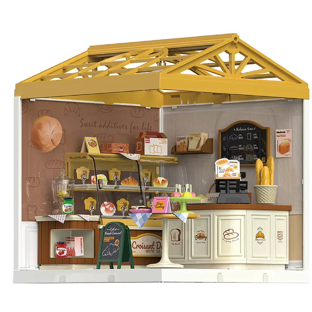 Конструктор-румбокс Mini House серії Інтер'єр - Пекарня з підсвічуванням (8011) - фото 5