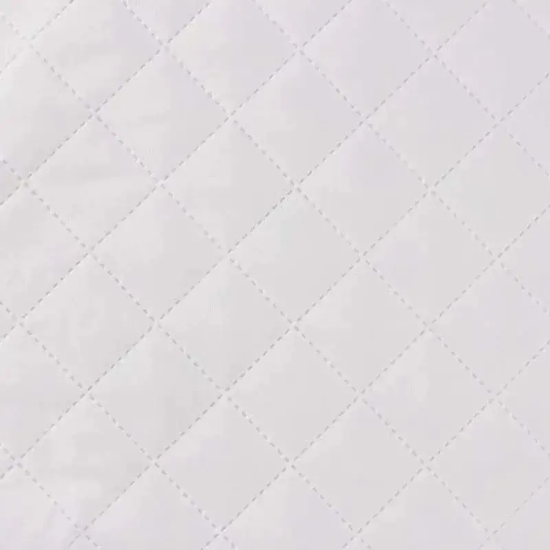 Чохол на подушку Руно Ромб на блискавці стьобаний мікрофайбер 50х70 см білий (382.52У_ромб) - фото 3