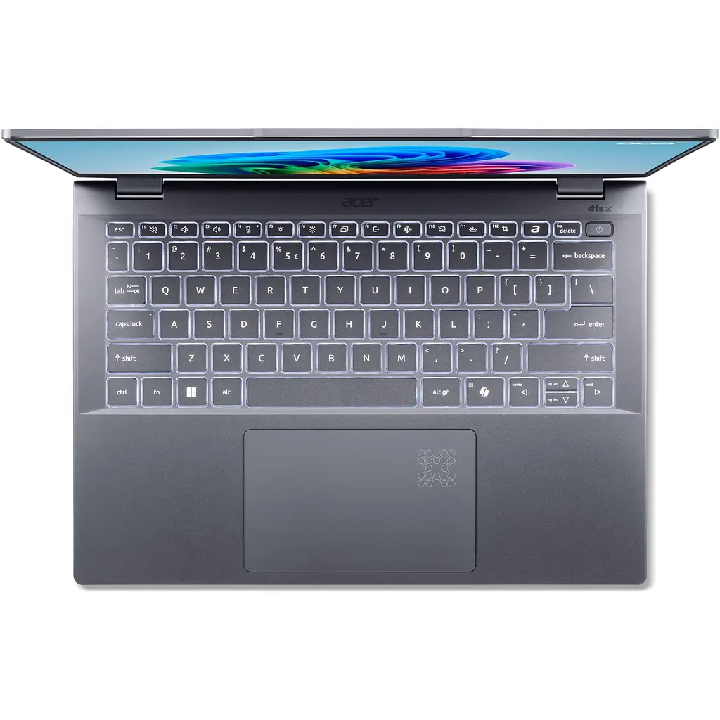 Ноутбук Acer Swift 14 AI OLED SF14-51-78FT з процесором Intel Core Ultra 7-256V pana la 4.8 GHz, 14", WUXGA OLED, 16GB LPDDR5X RAM, 1TB SSD, Intel Arc графікою, Windows 11 Home, Ste - фото 7