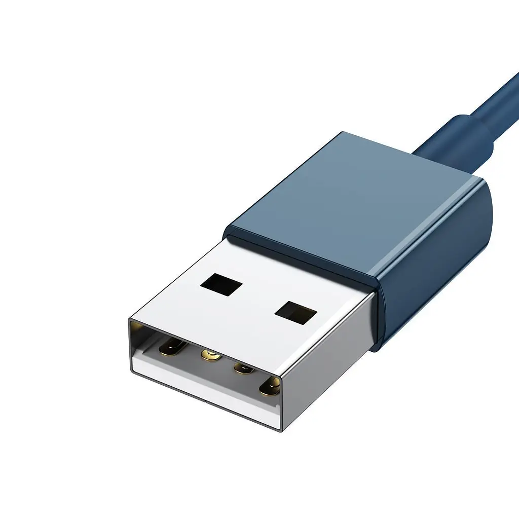 Кабель Baseus Superior Series Fast Charging Data Cable USB to M+L+C 3.5A 1.5m Blue (CAMLTYS-03) - фото 3