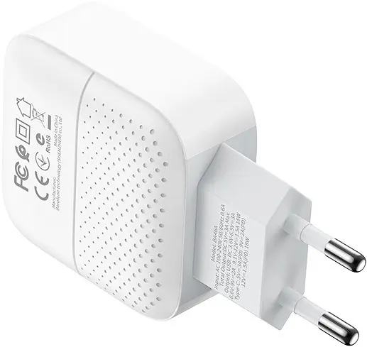 Зарядний пристрій Borofone BA46A Premium PD+QC3.0 3A 18W white - фото 4