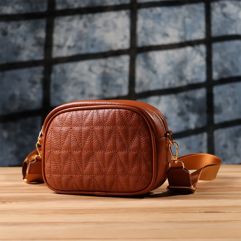 Стьобана сумка для жінок Vintage з натуральної шкіри 20х14х7 см sum0027544 - фото 10